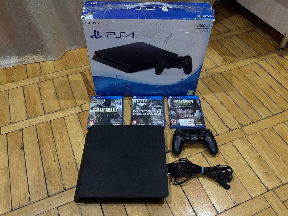 Sony PlayStation 4 Slim 500GB + Ігри! Плейстейшн 4