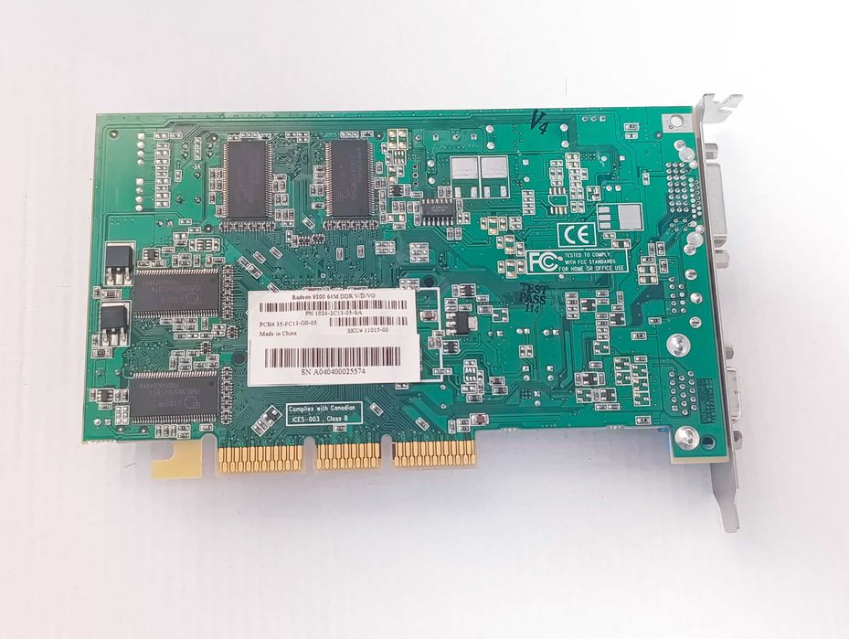 Відеокарта ATI Radeon 9200 DDR 64MB AGP 8x DVI VGA в ідеальному стані