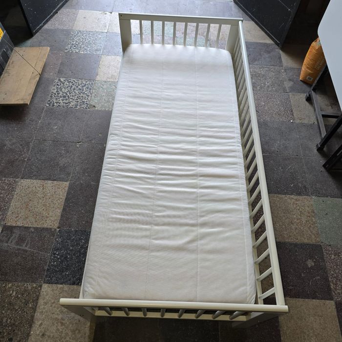 Cama 70x160 lacada a branco