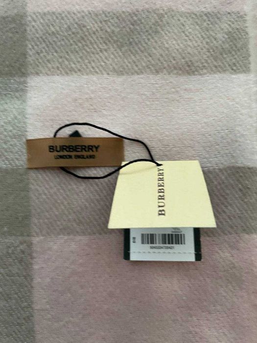 Шарф Burberry Pink кашеміровий