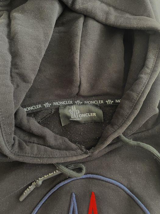 Moncler Grenoble худі з капюшоном, XL, чорне