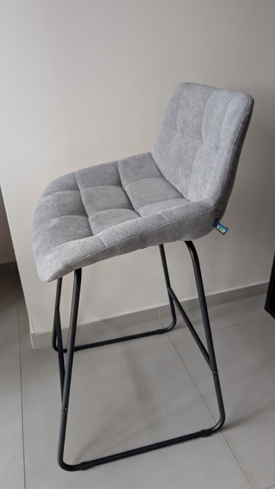 Стілець Барний Сірий/Ніжки метал