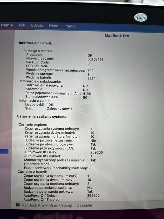 Macbook pro A1502