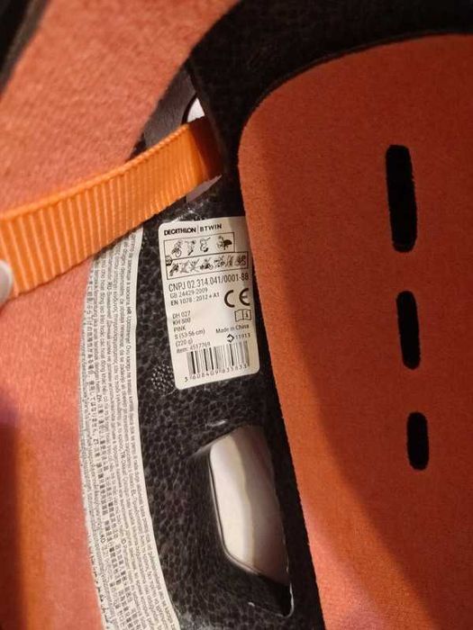 Kask na rower Btwin 500 dla dzieci roz. S - 53-56 cm.