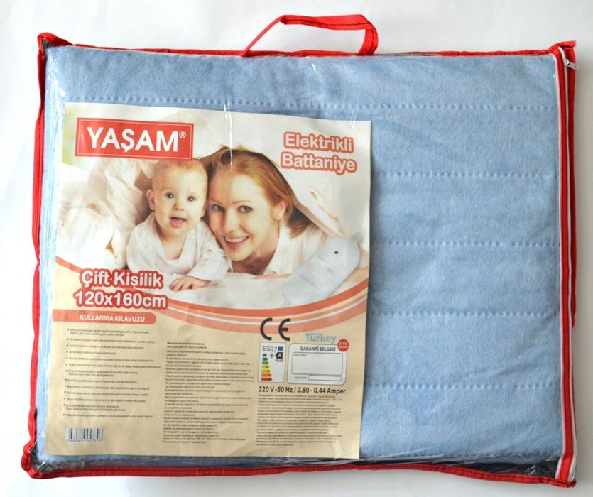 Электропростынь YASAM 120*160, простынь с подогревом Турция