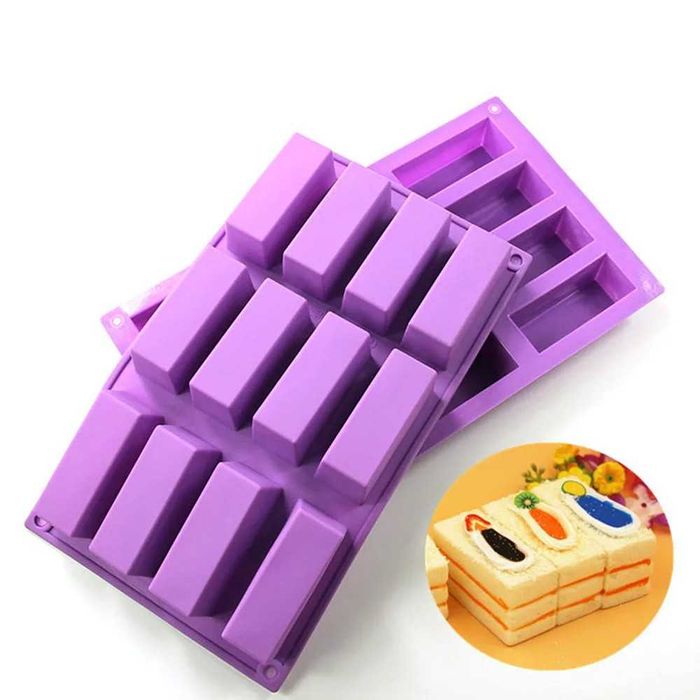 Forma de Silicone Retângulos Tupperware Novo