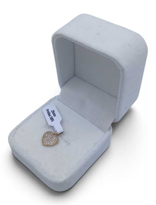 Złota zawieszka w kształcie serca 585p | 0,84g