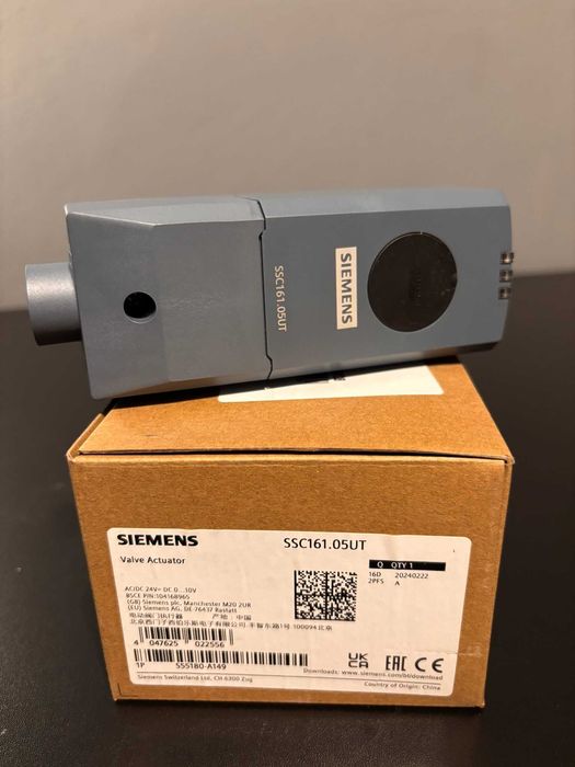 Zawór 3-drogowy VXP 459.25-10 z siłownikiem SSC161.05UT SIEMENS