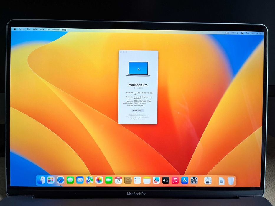 MacBook Pro 16" 16GB / 1TB / Intel Core i9