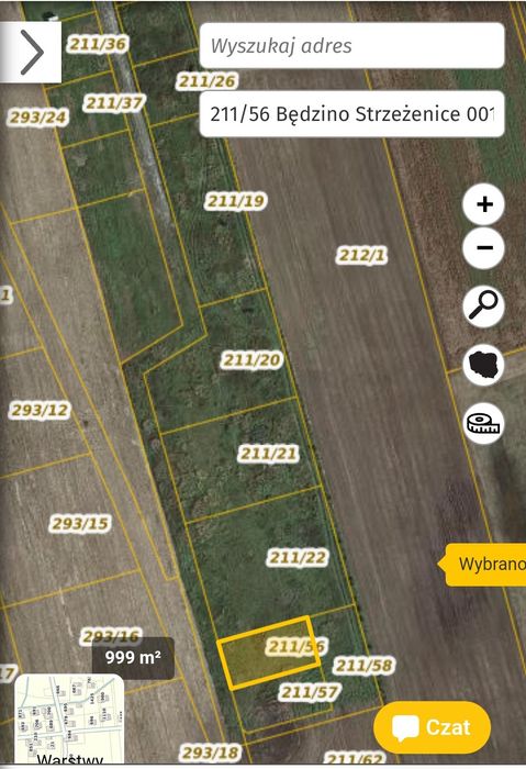 Działka budowlana Strzeżenice koło Mielna