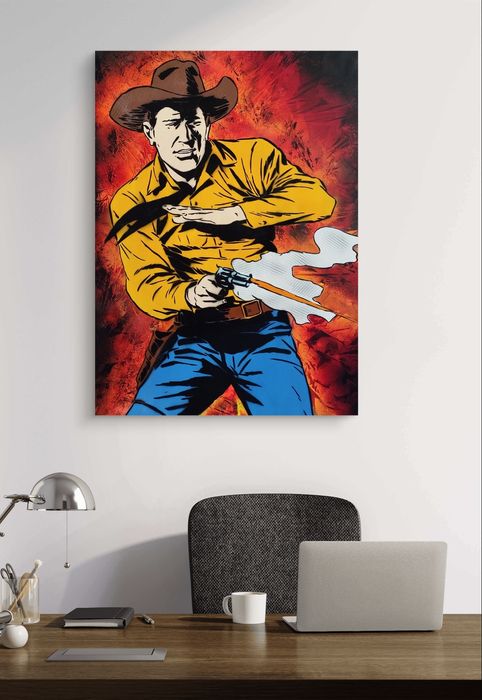 Tex Willer pintura em tela