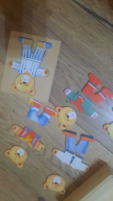 Misiowa  układanka puzzle pierwsze