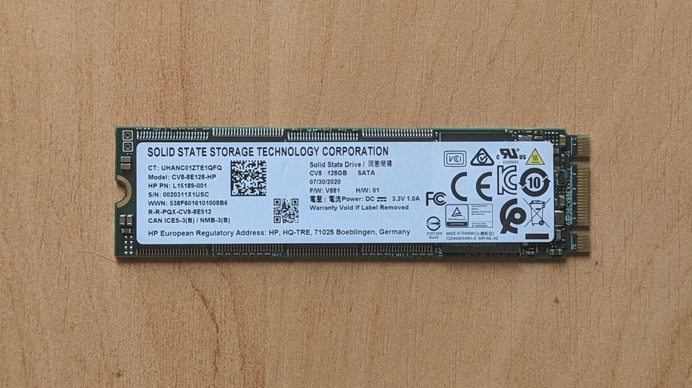 SSD M.2, SATA 128 GB, HP (SSSTC CV8-8E128-HP)