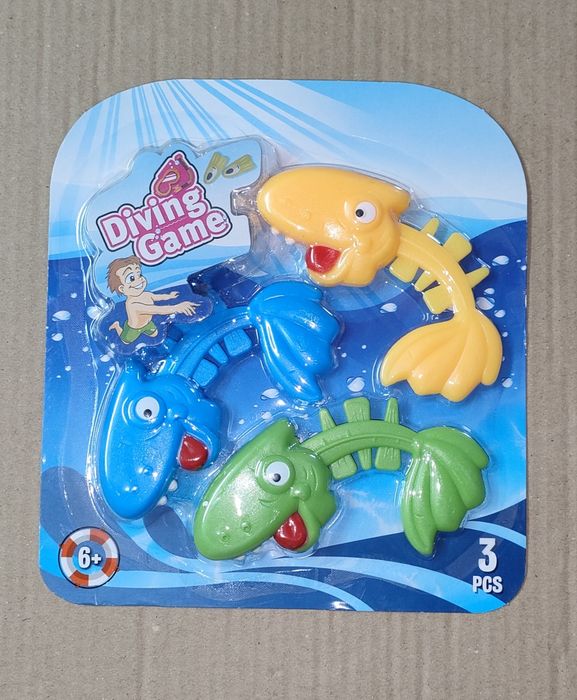 Zabawki do nurkowania Rybki Szkielety 3 sztuki