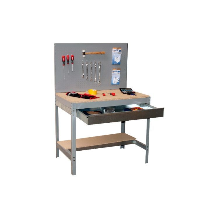 Bancada de Trabalho BT2 BOX 1440x1500x750 Cinza. AP28