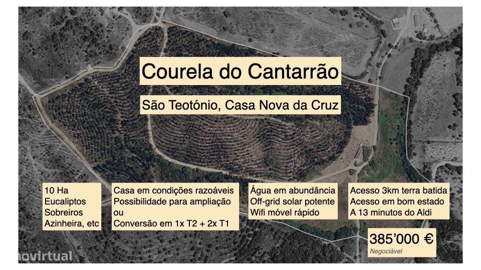 Casa com terreno de 10Ha