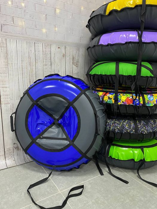 Тюбинг Чорний Тон для снега и воды 2 в 1 надувные санки плюшка бублик