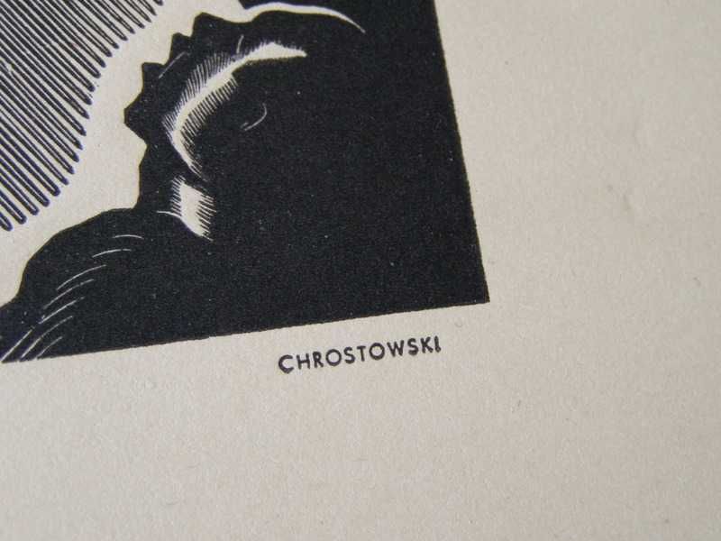 St. Ostoja-Chrostowski - trzy drzeworyty , sygn.1936r.