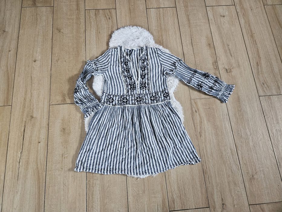 Sukienka hafty s zara boho zdobienia