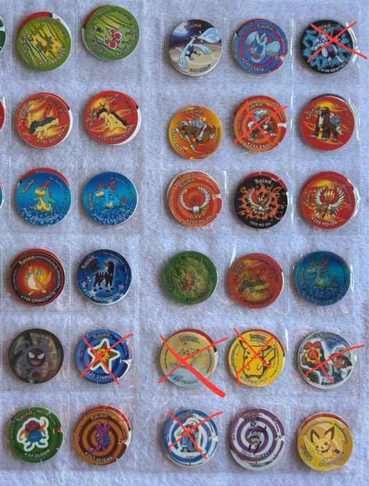 Pokemon tazos, tazos 2, tazos attack 2, tazos 3, voatazos, league.