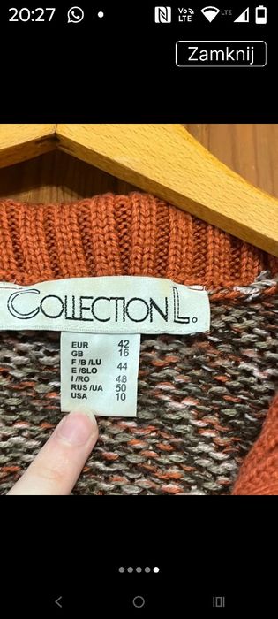Sweter damski. Collecion. XL