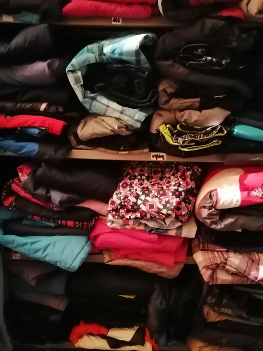 Kurtki spodnie zimowe narciarskie Damskie męskie dziecięce