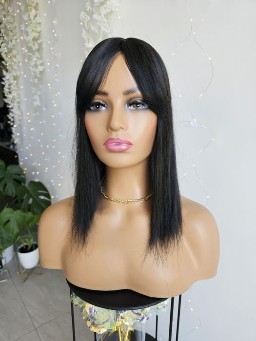 Topper Beata naturalna czerń 40 cm naturalna fryzura zagęszczenie