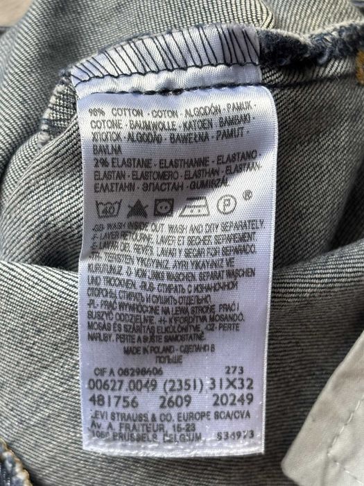 Levi's 627 W31 L32 Spodnie Jeansy Damskie Proste Granatowe Vintage