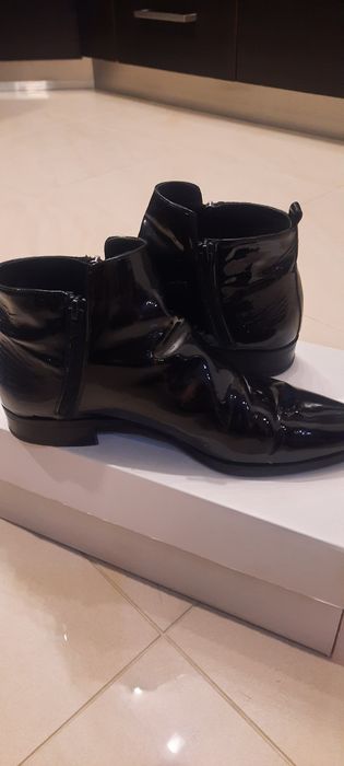 Botki włoskie skórzane