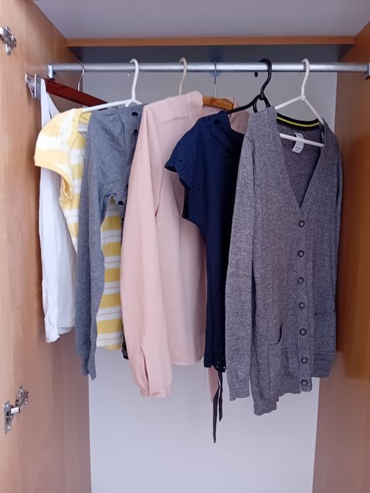 Szary sweterek pull&bear + kilka ubrań damskich S/M