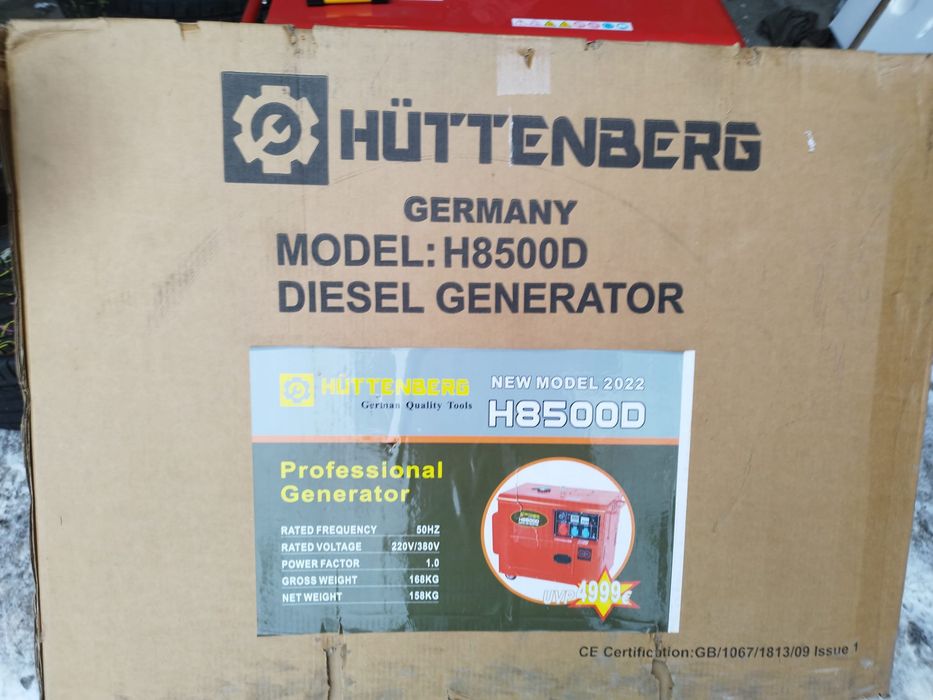 Agregat pradotwórczy Huttenberg H8500D diesel generator