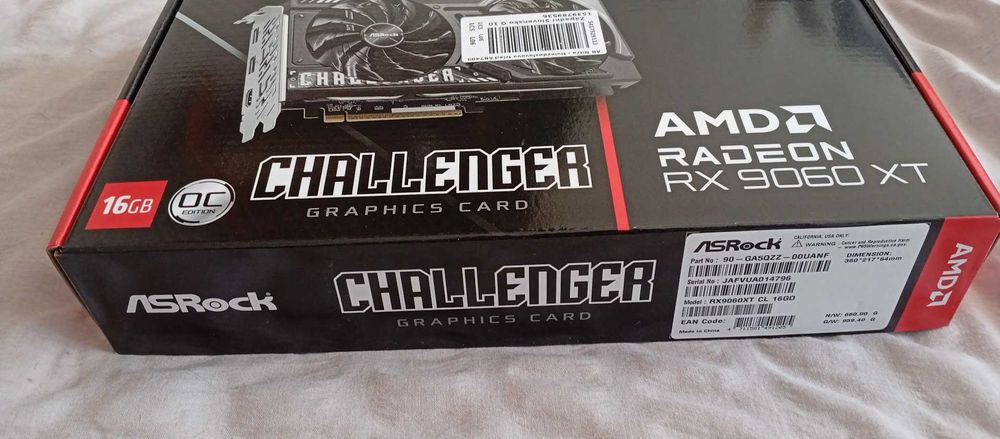 Відеокарта ASRock Radeon RX 9060 XT Challenger OC 16GB