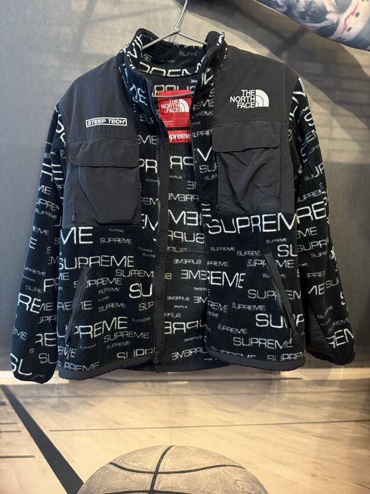 Supreme x The North Face steep tech fleece jacket