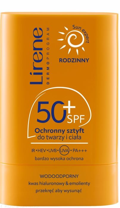 Lierene spf50+ ochronny sztyft do twarzy i ciała