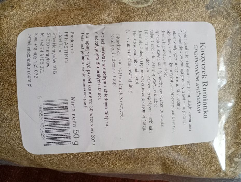Koszyczek rumianku Chamomillae anthodium 50g
