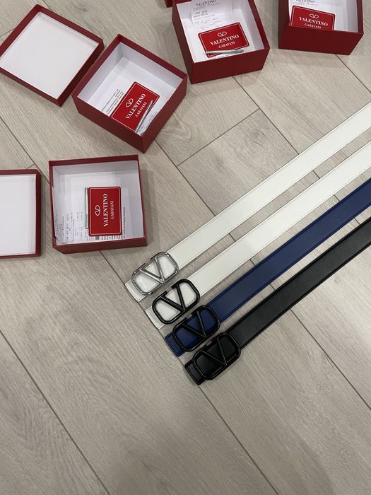 Ремень Valentino Garavani Leather Belt (кольорові)