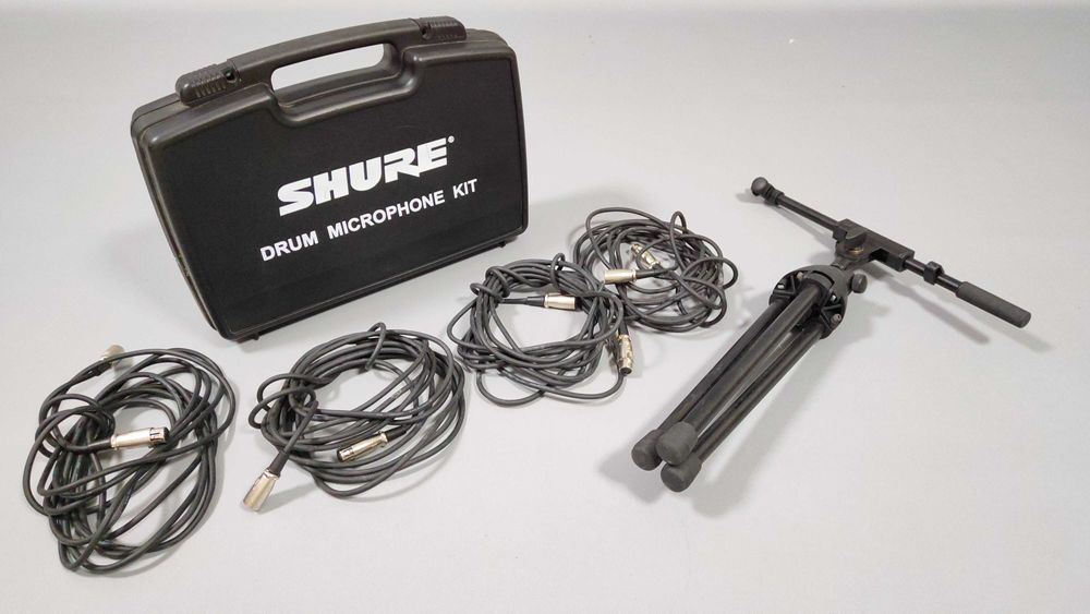 Shure PGDMK4-XLR zestaw mikrofonów do perkusji+ kable+ statyw