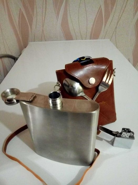 фляга подарочная и зажигалка