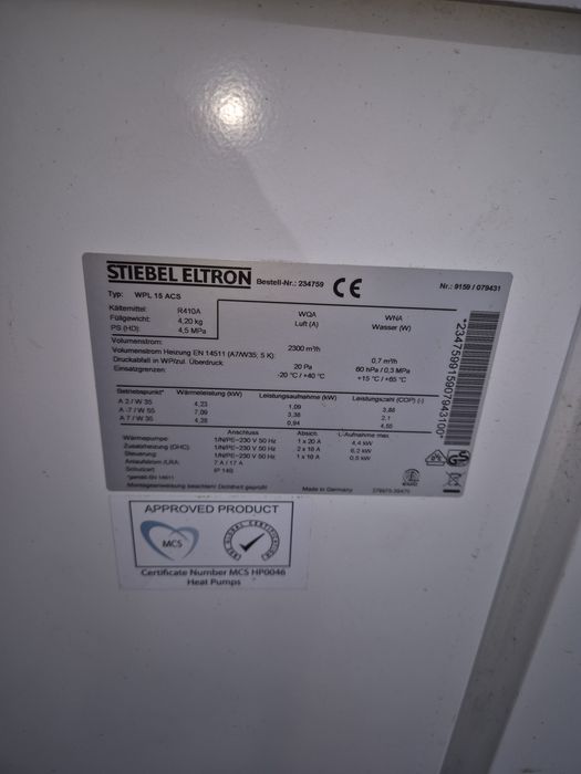 Pompa ciepła stiebel eltron uszkodzona