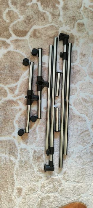 Charriot com rodas extensível aço cinza 86,3-114x51x101-159 cm