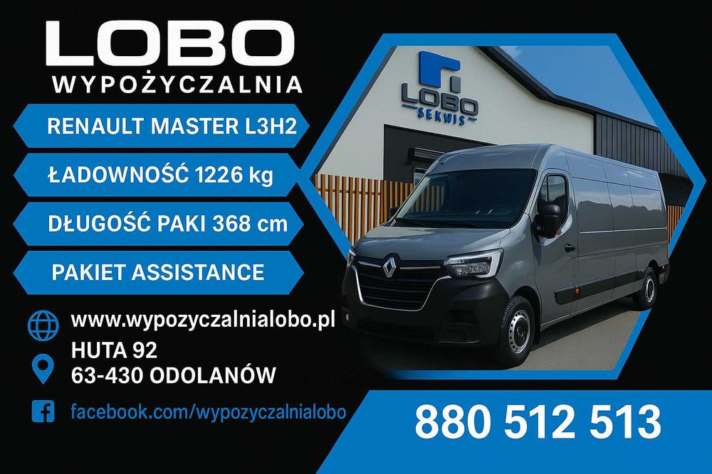 Wypożyczalnia busów/dostawczych/brygadówka/wynajem/od ręki/