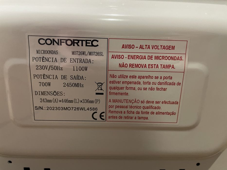 Micro-ondas Confortec