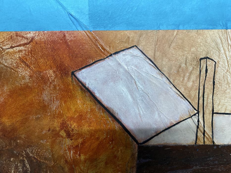 Tecnica mista sobre platex