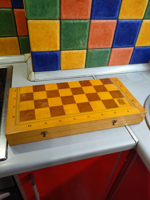 Игровой набор деревянные большие шахматы Львов