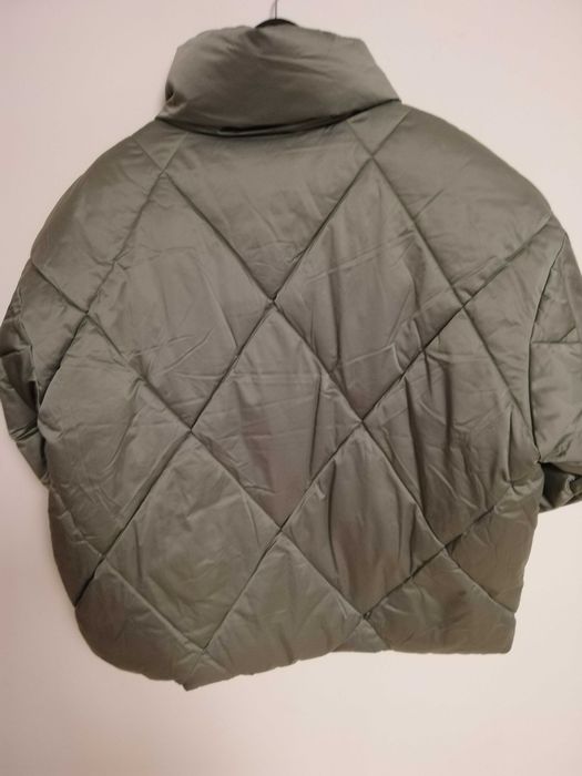 kurtka puchowa 4F M L 38 40 4FAW23TDJAF232 4F oversize oliwkowa