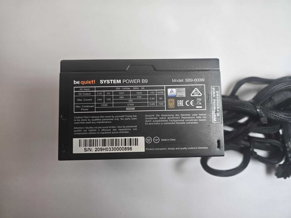 Zasilacz be quiet! System Power B9 600W 80+ Bronze