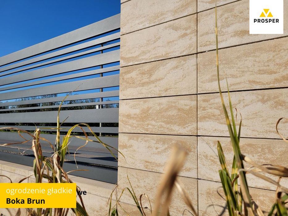 Pustaki ogrodzeniowe KONEKT bloczki 50x20x20 ogrodzenia BRUN+TRANSPORT