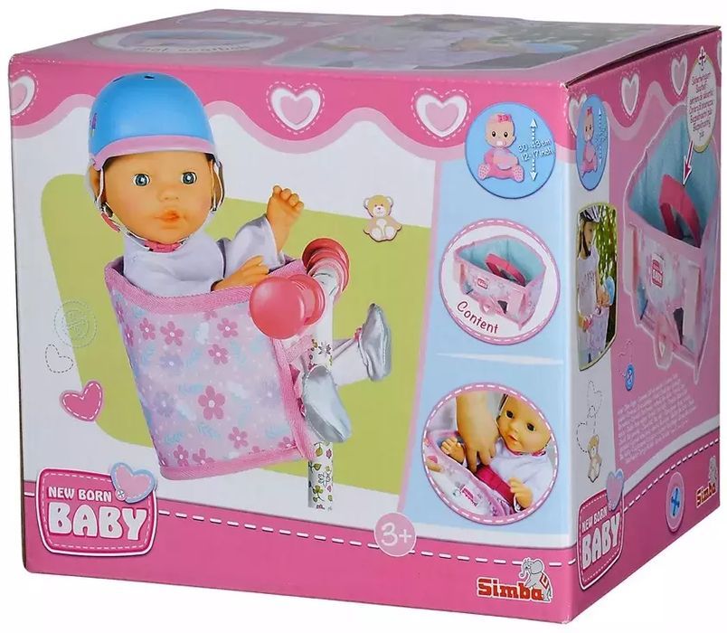 New Born Baby. Fotelik Rowerowy Dla Lalek. Nowy Produkt