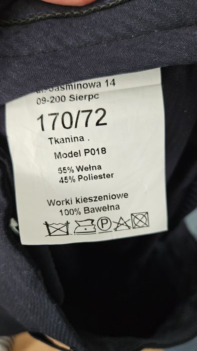 Garnitur męski ciemny granat stan bdb rozmiar S/M