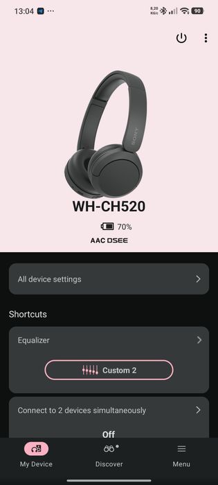 Sony WH-CH520 Black (навушники)